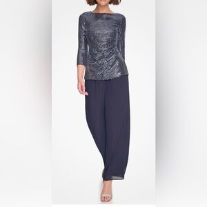 JESSICA HOWARD-Elegant Dk. Navy Women's 2 PC. Jumpsuit- 8 ‼️NWT‼️